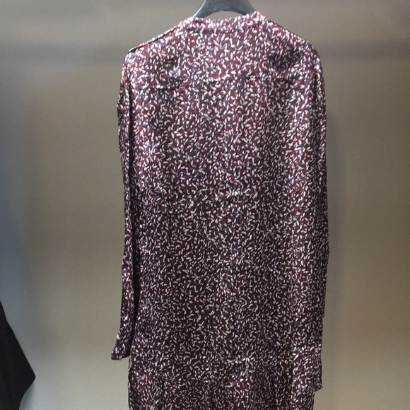 Tory Burch Silk Floral Flounce Dress Sz 10 - Picture 5 of 5